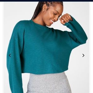 Tie-black sweatshirt